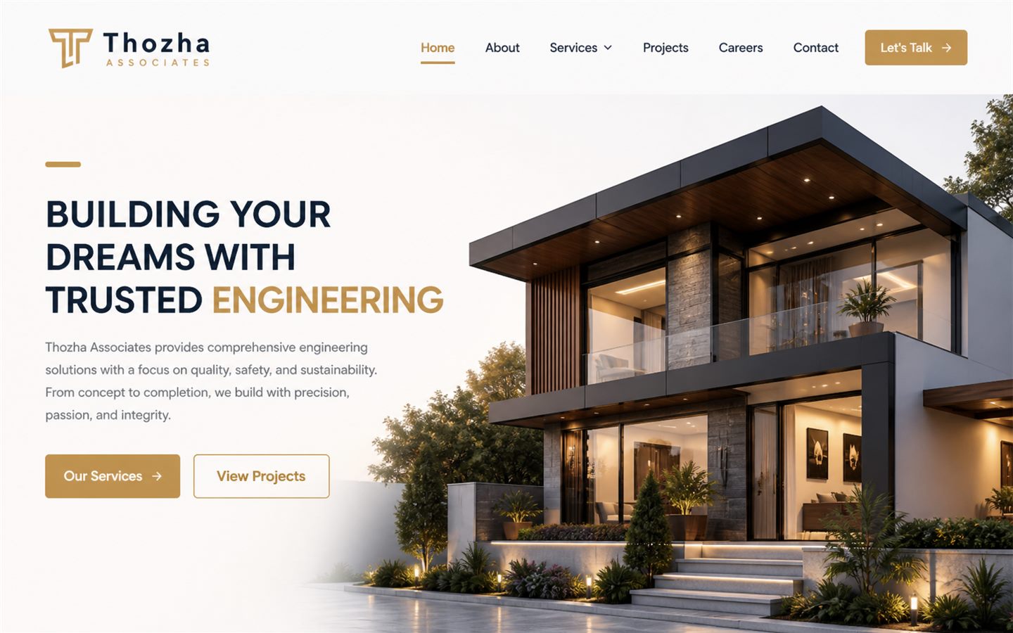 Thozha Associates website preview